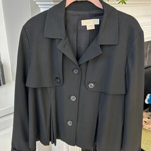 Michael Kors Women's Black Trench Coat